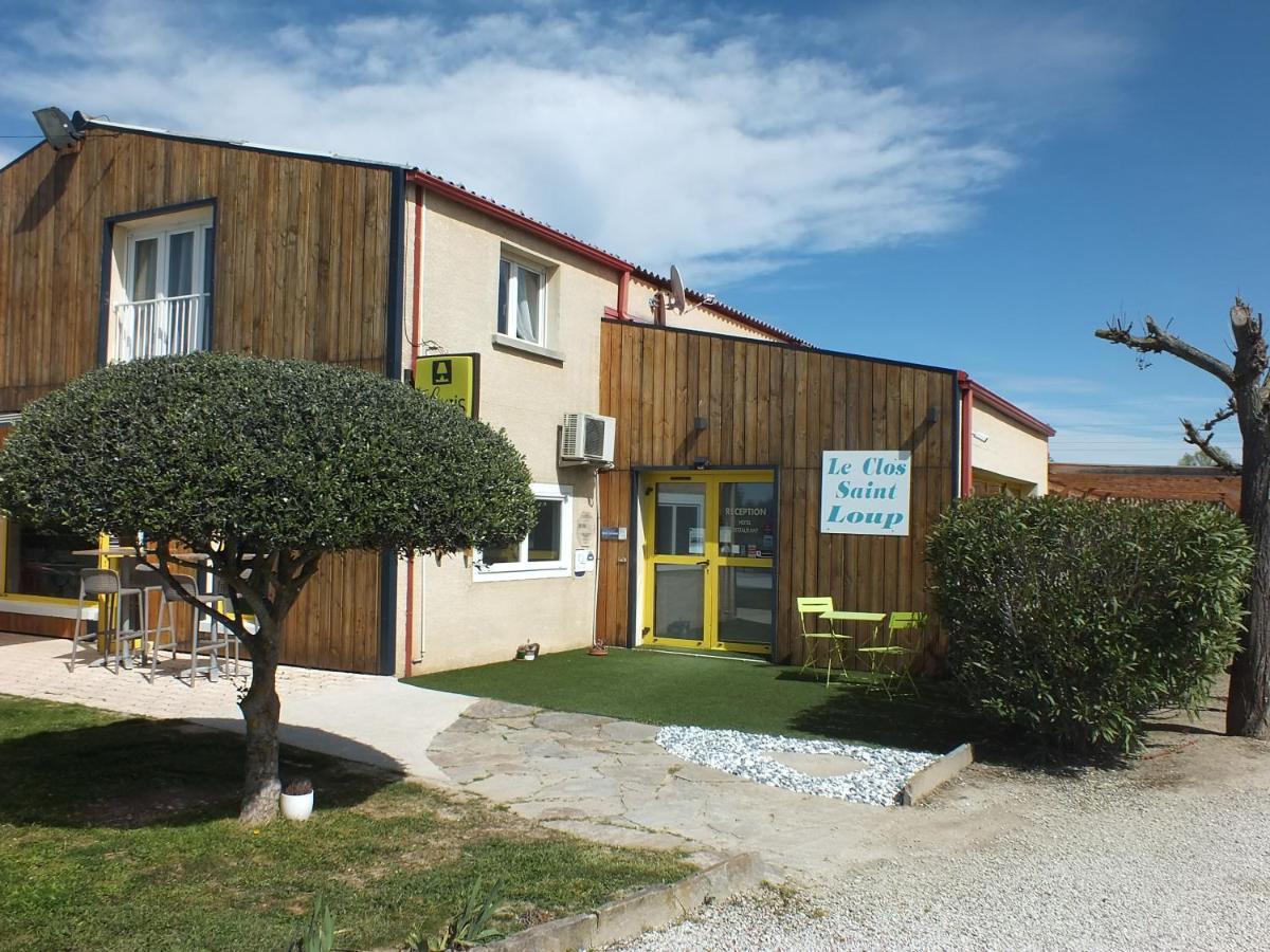 Logis Hotel Restaurant Le Clos Saint Loup Bram 外观 照片